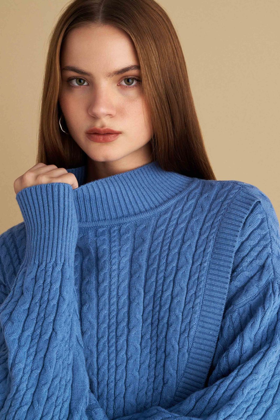 attrattivo - Pulover blu dhe e kuqe me jake te rrumbullaket