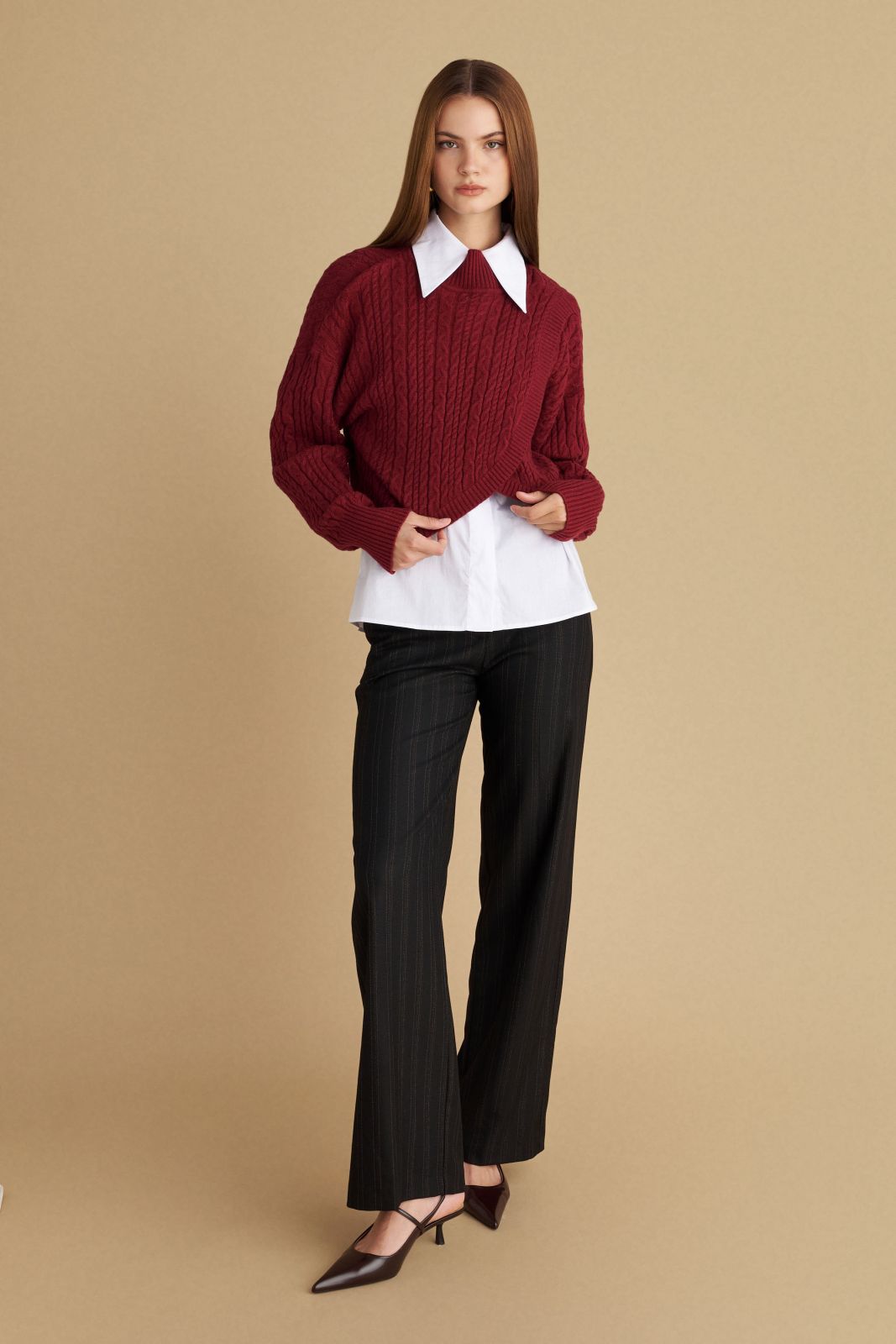 attrattivo - Pulover blu dhe e kuqe me jake te rrumbullaket