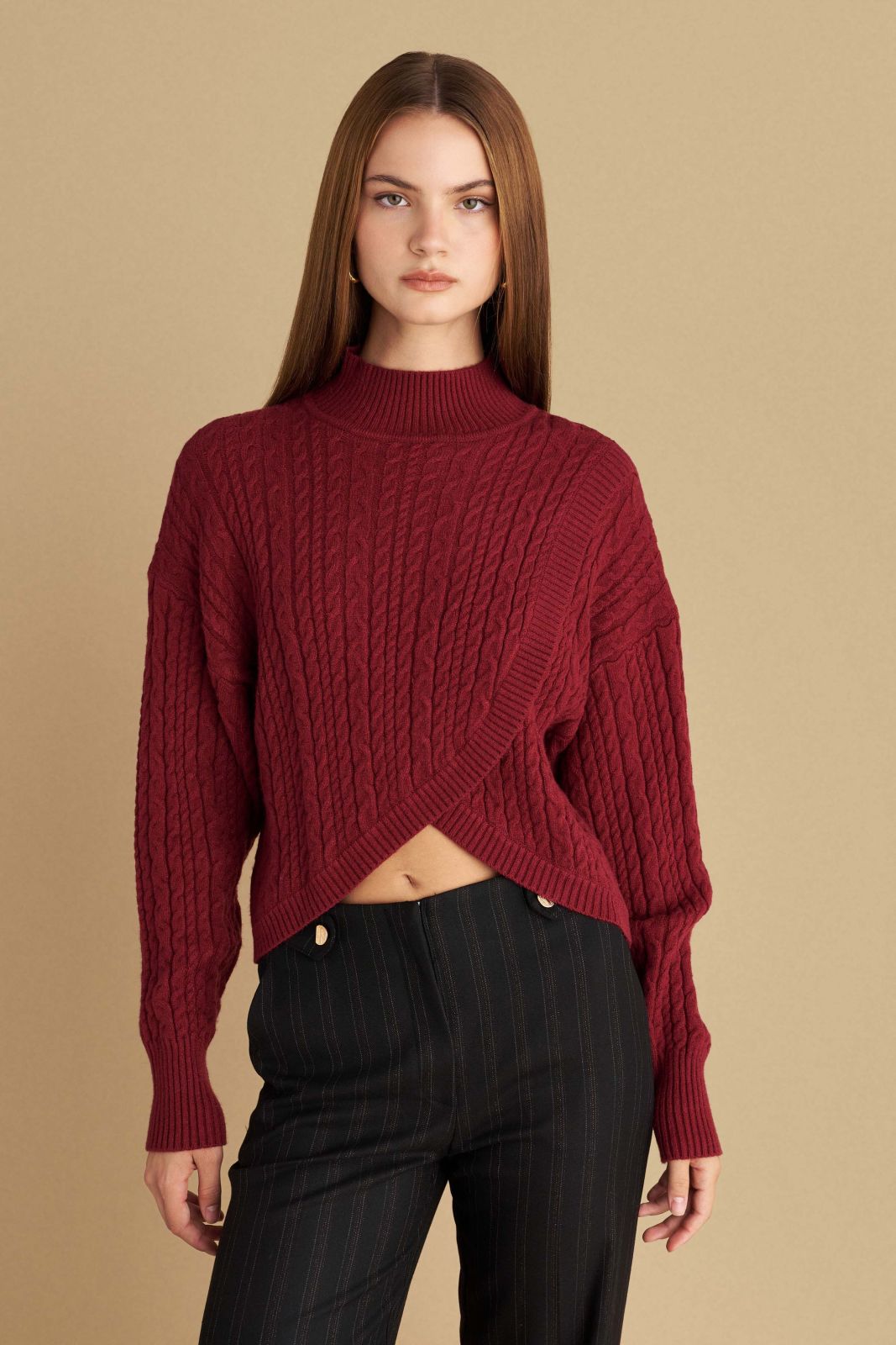 attrattivo - Pulover blu dhe e kuqe me jake te rrumbullaket