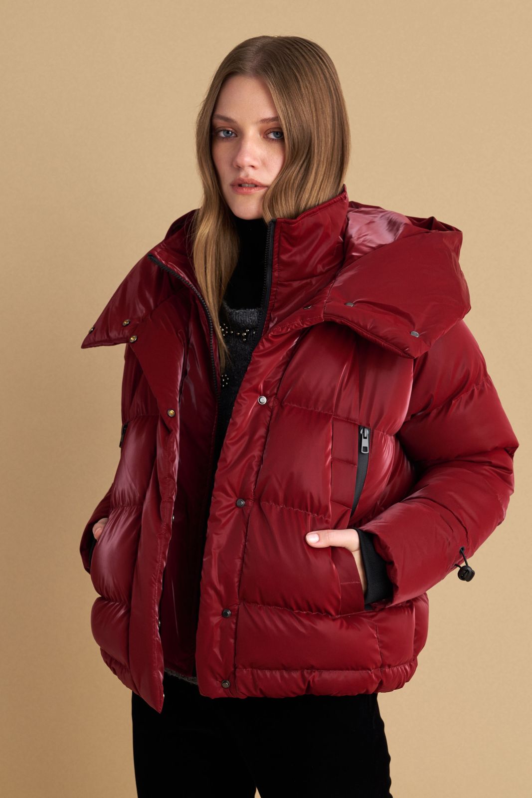 attrattivo - Xhup i shkurter i kuq dhe gri