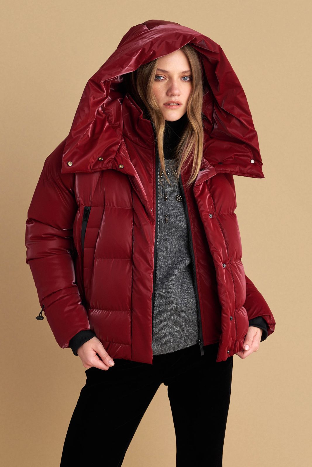 attrattivo - Xhup i shkurter i kuq dhe gri