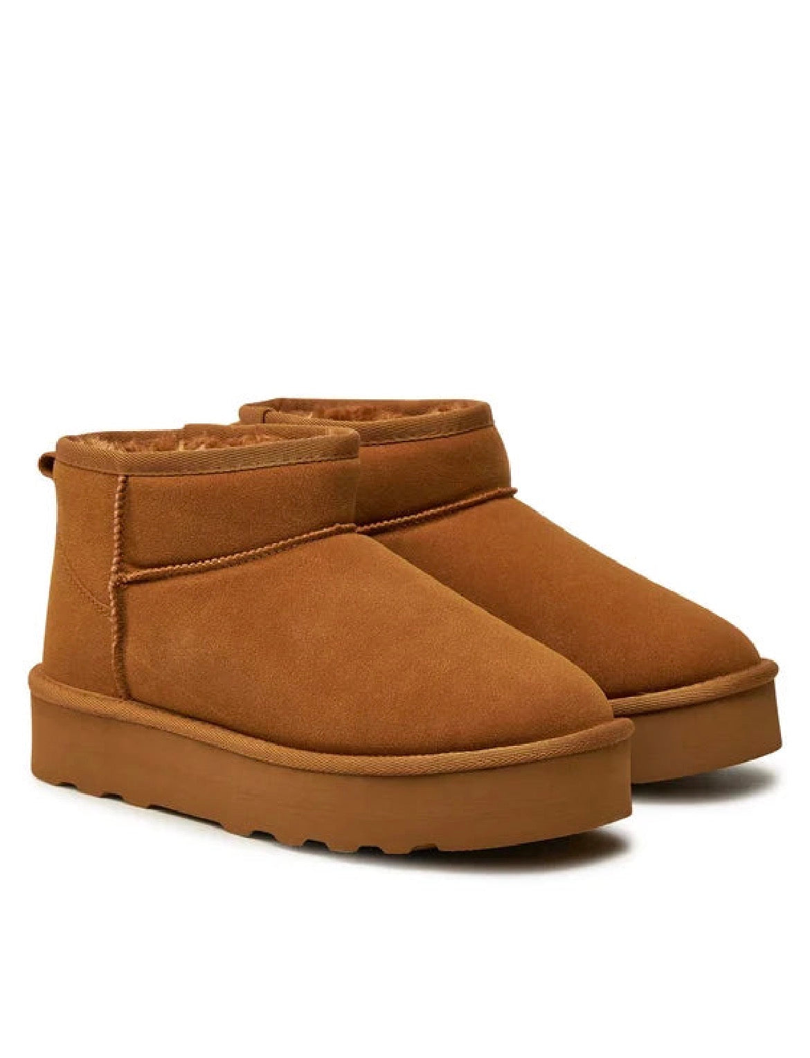 ONLY - Kepuce stil uggs me qafe ne ngjyren kafe, kamel dhe te zeze