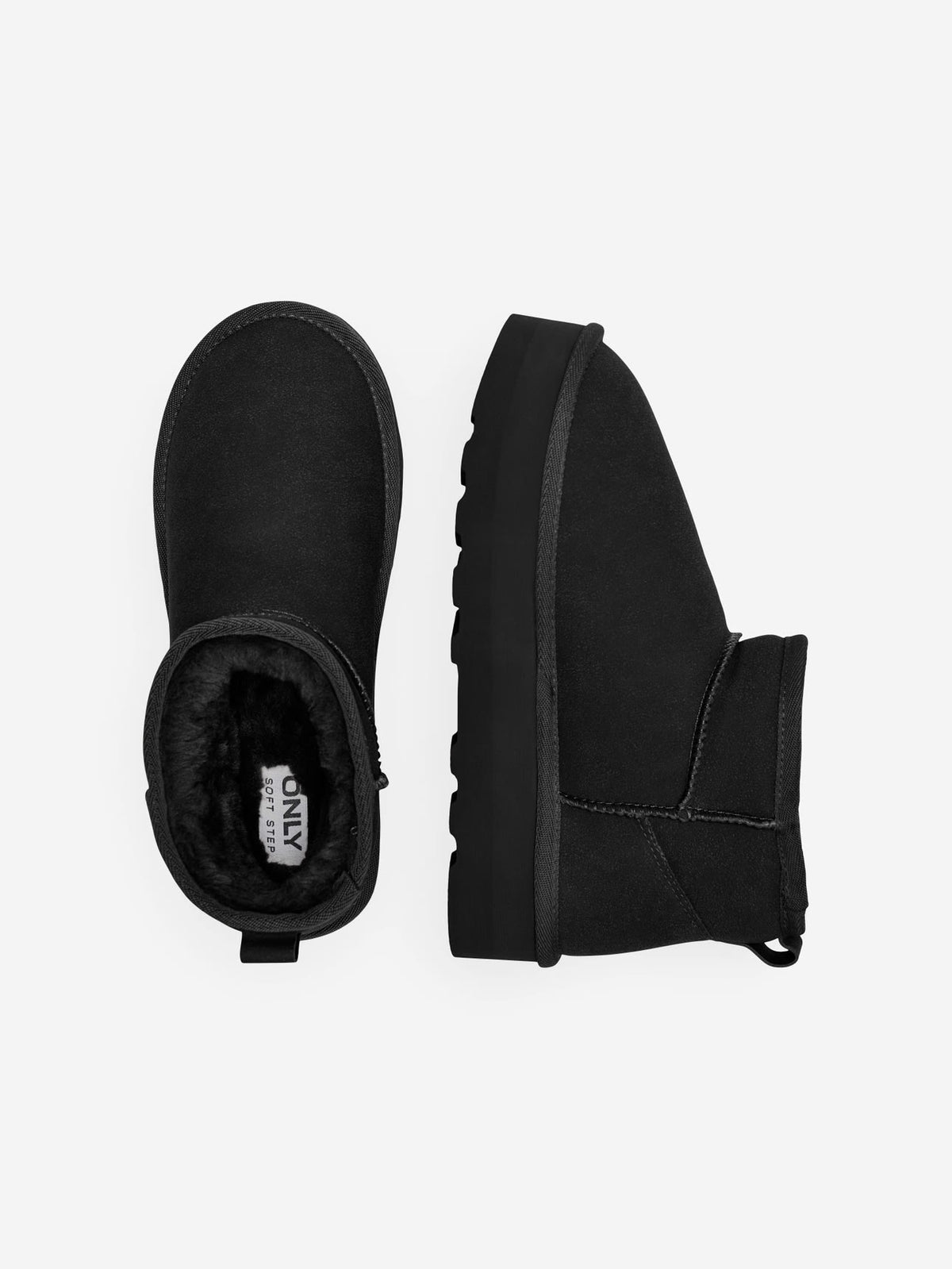 ONLY - Kepuce stil uggs me qafe ne ngjyren kafe, kamel dhe te zeze