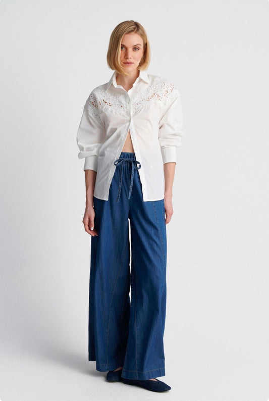 ALE - Pantallona blu xhins i holle