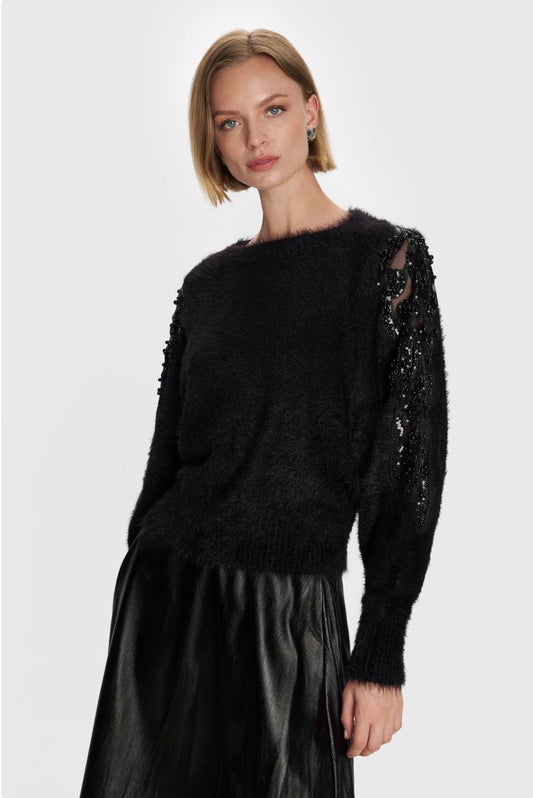 ALE - Pulover e zeze e thurur me gure dekorative