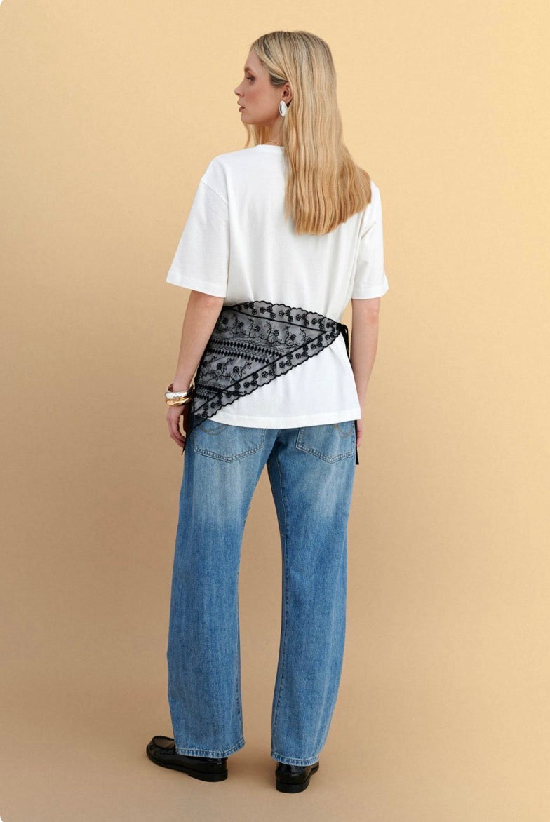 attrattivo - Bluze e bardhe me shall tyli te shkeputshem