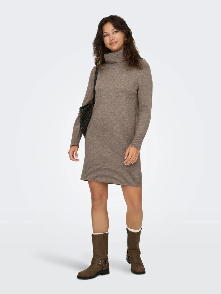 ONLY - Fustan kaf deve i shkurter