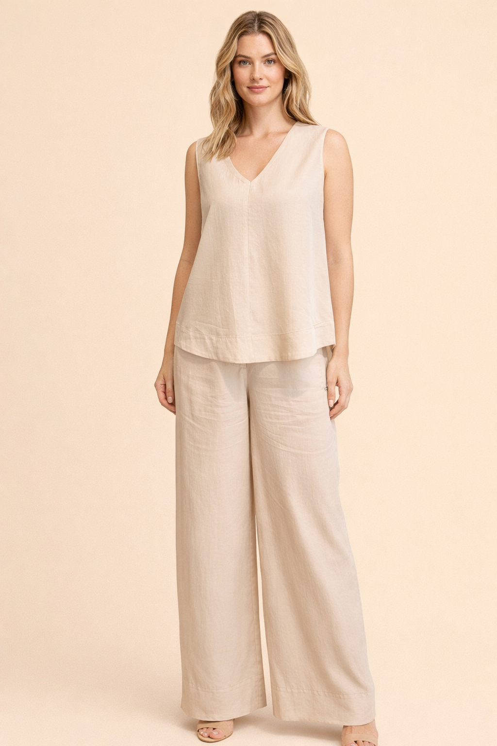 Passager - Set bluze dhe pantallona bezhe dhe kafe