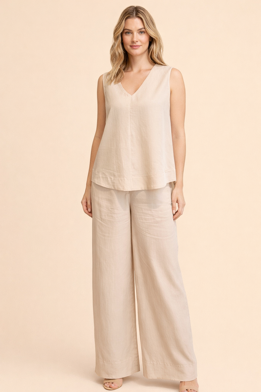 Passager - Set bluze dhe pantallona bezhe dhe kafe