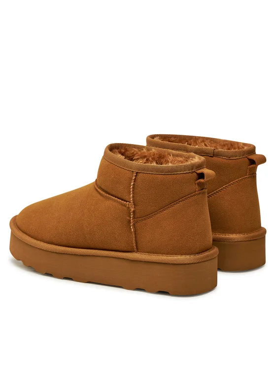 ONLY - Kepuce stil uggs me qafe ne ngjyren kafe, kamel dhe te zeze