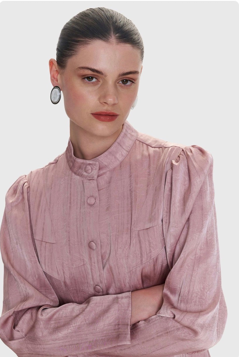 ALE - Kemishe roze me efekt saten