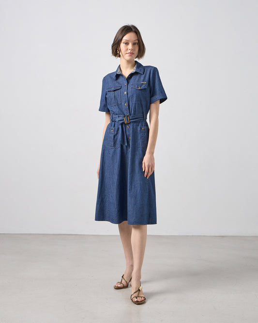 Passager - Fustan trecereksh blu xhins i holle