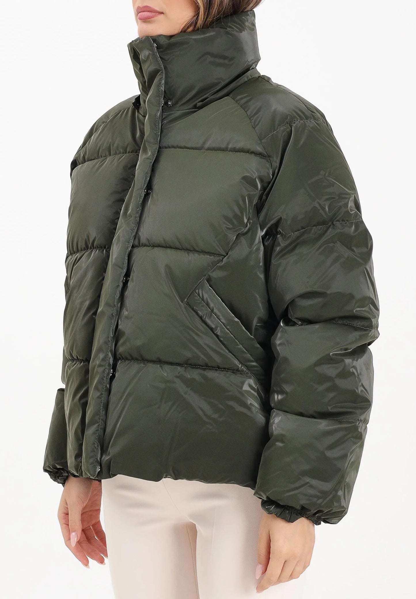 ONLY - Xhup jeshil dhe i zi me kapuc