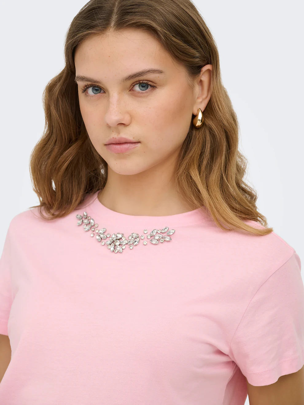 ONLY - Bluze roze me detaje gurash ne qafe