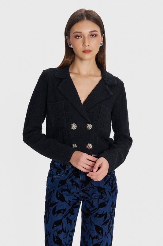 ALE - Xhakete e zeze e shkurter me kopsa