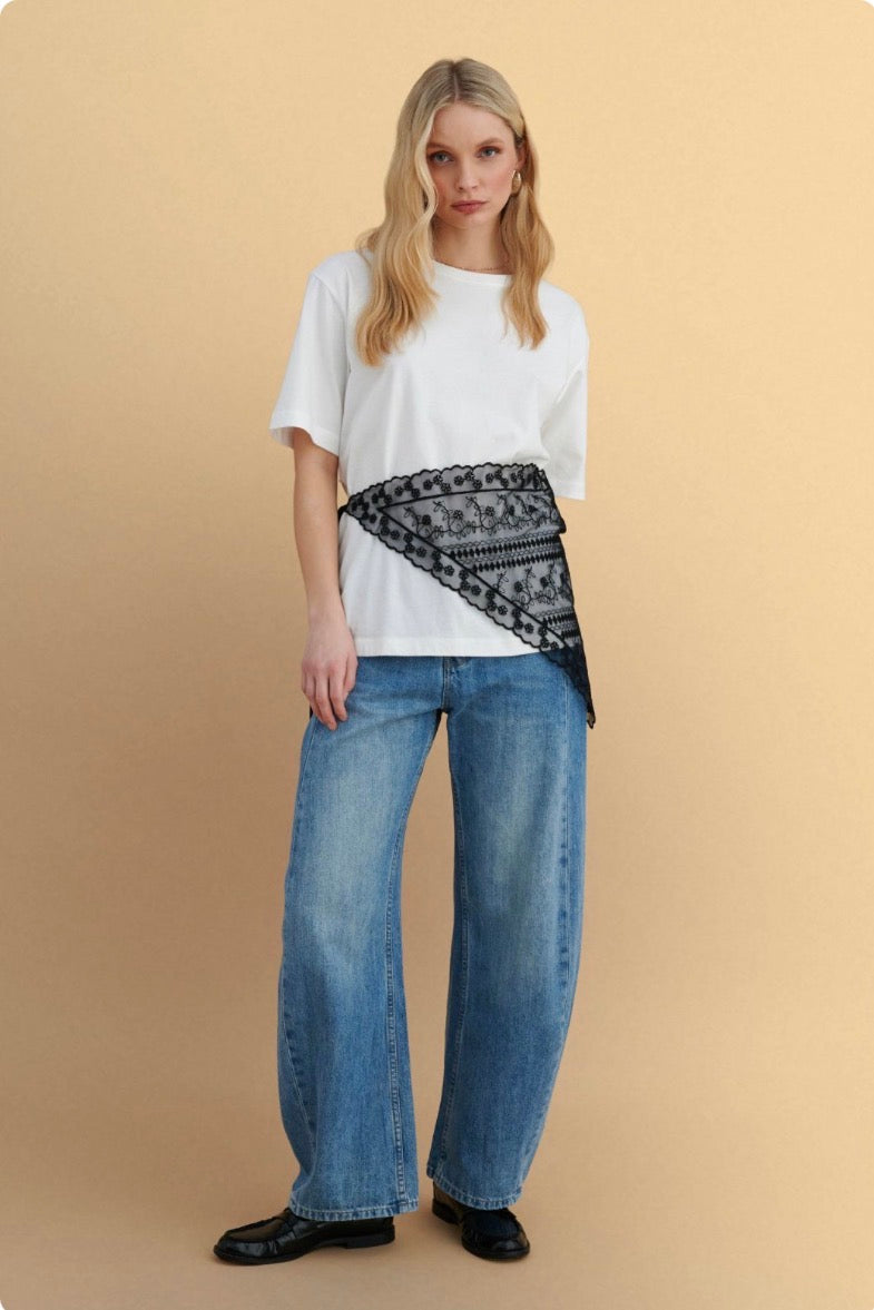 attrattivo - Bluze e bardhe me shall tyli te shkeputshem