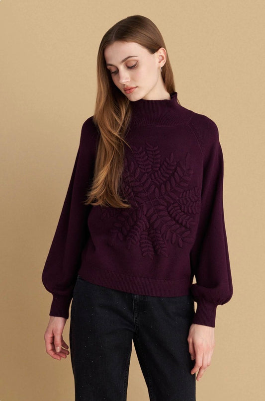 attrattivo - Pulover lejla dhe jeshile me dizajn