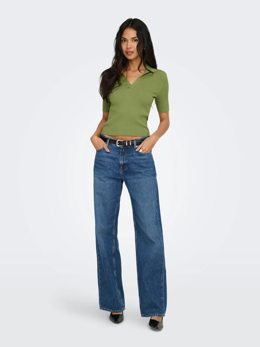 ONLY - Bluze me jake kafe , e bardhe dhe jeshile