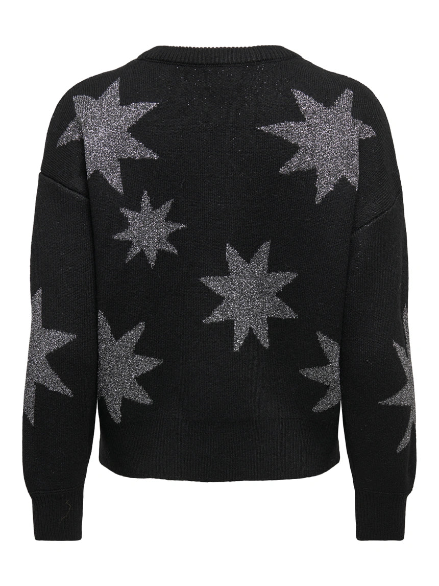 ONLY - Pulover kafe , gri dhe e zeze me detaje