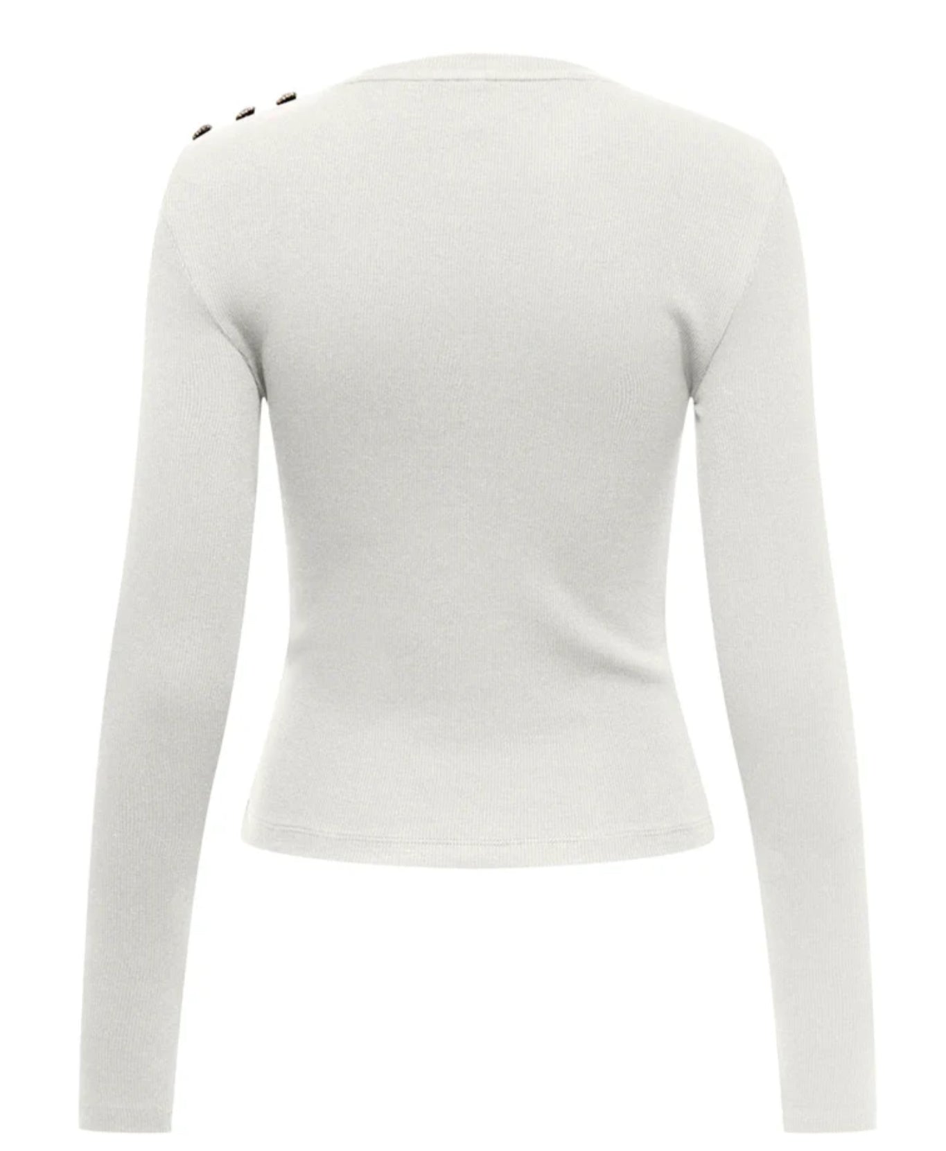 ONLY - Bluze pambuku e bardhe dhe e zeze me gure dekorues ne sup