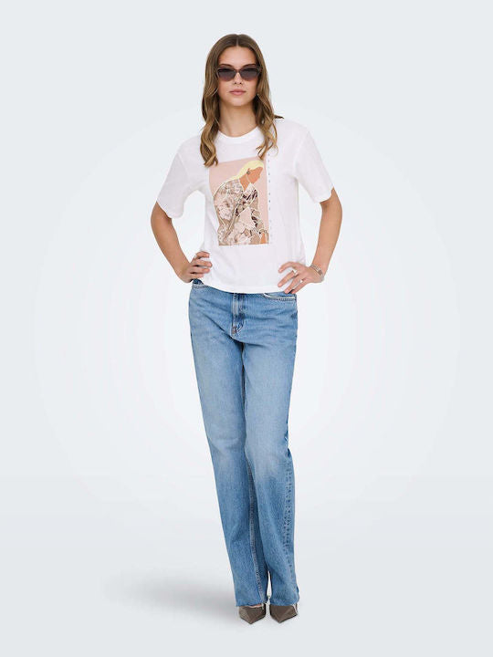 ONLY - Bluze e bardhe me stampe