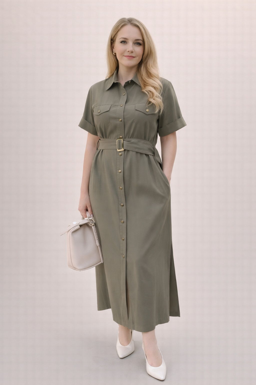 Passager - Fustan i verdhe dhe jeshil