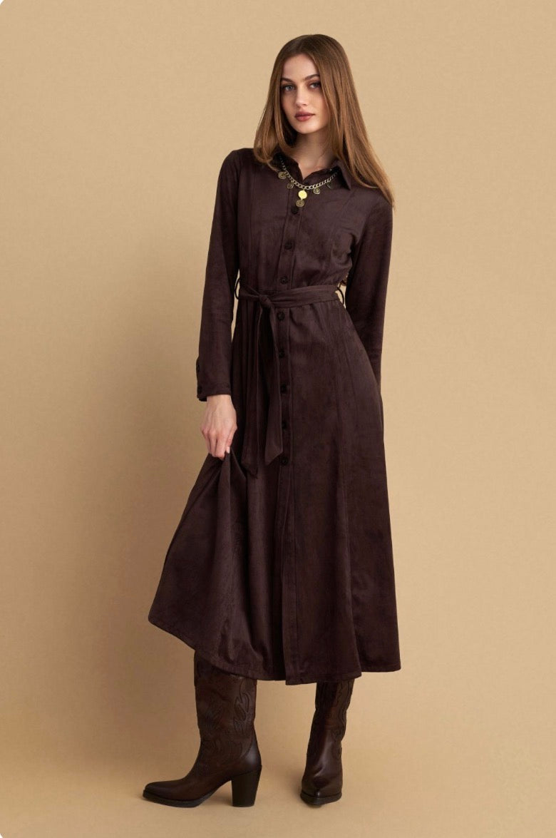 attrattivo - Fustan kamoshi ne ngjyren kafe