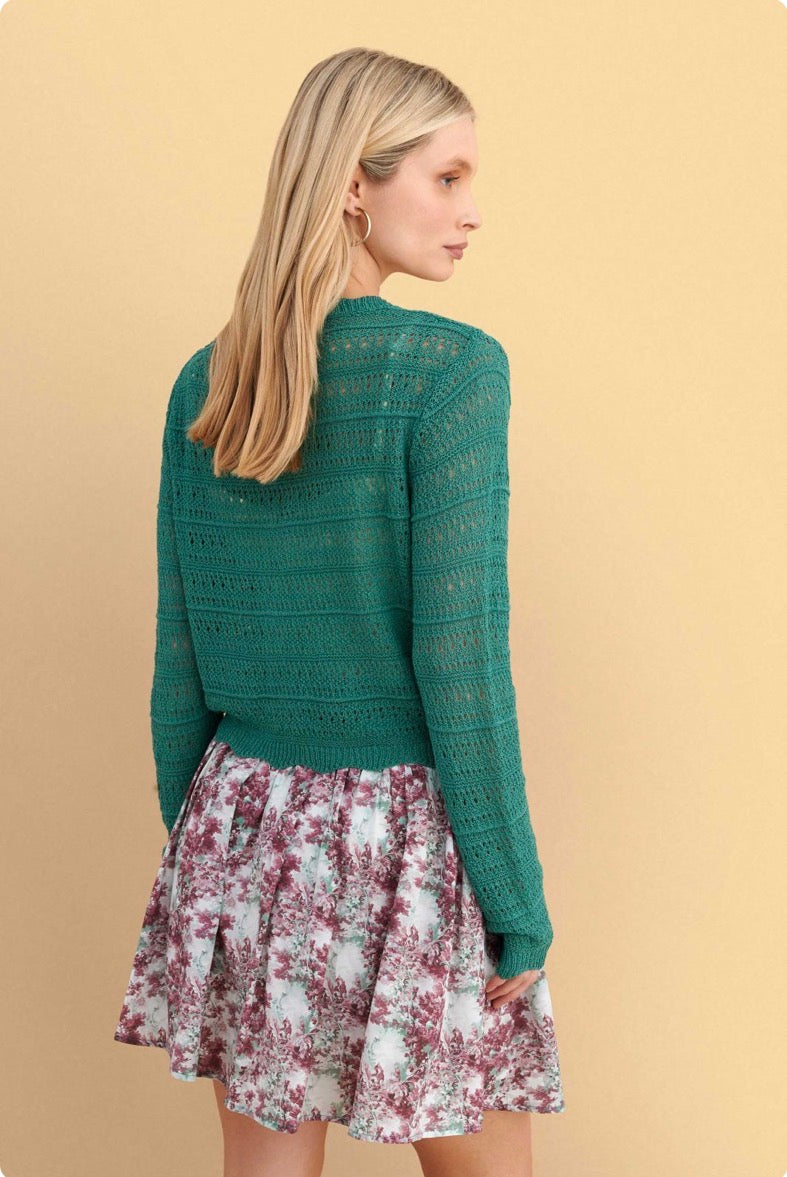 attrattivo - Triko pambuku e thurur e kuqe dhe jeshile