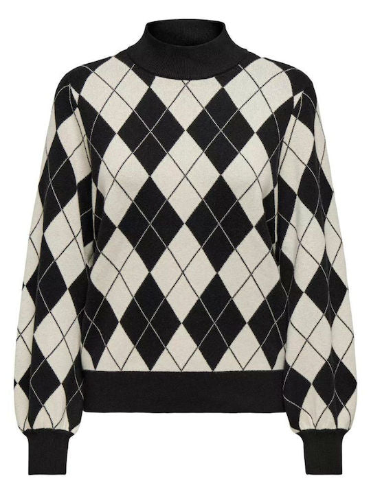 ONLY - Pulover kafe dhe e zeze me motive