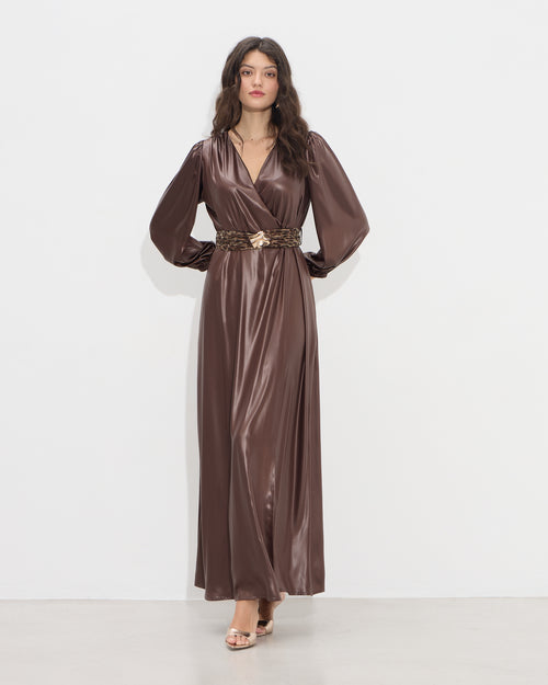 Passager - Fustan i gjate kaf me efekt lekure