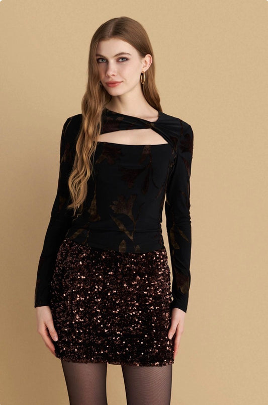 attrattivo - Bluze e zeze velvet me motive florale