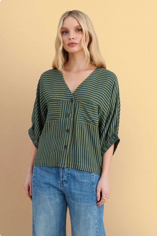 attrattivo - Kemishe jeshile me vija dhe xhepa