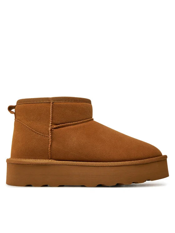 ONLY - Kepuce stil uggs me qafe ne ngjyren kafe, kamel dhe te zeze