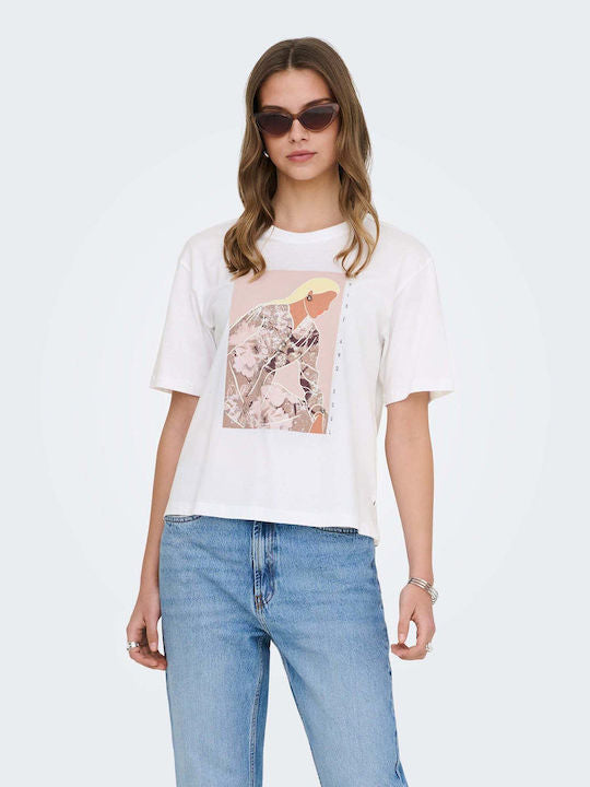 ONLY - Bluze e bardhe me stampe