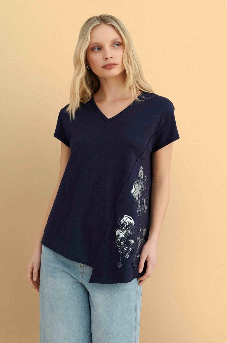 attrattivo - Bluze blu dhe jeshile me prerje asimetrike