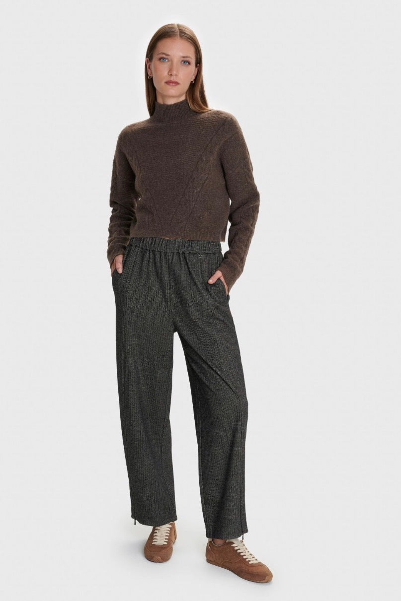 ALE - Pulover e kuqe dhe kafe me jake golf