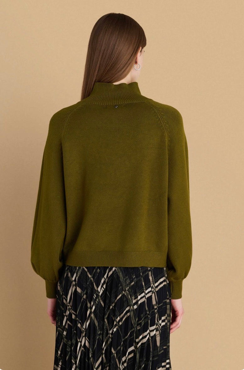 attrattivo - Pulover lejla dhe jeshile me dizajn