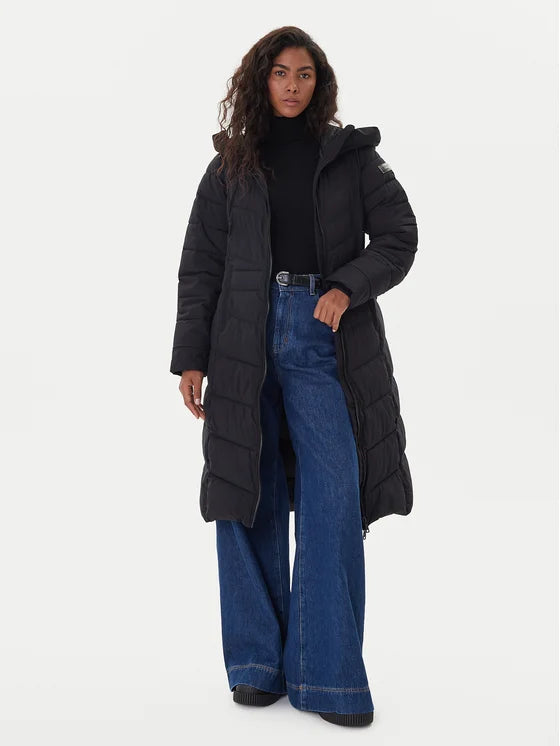 ONLY - Xhup i gjate bezhe dhe i zi me kapuc