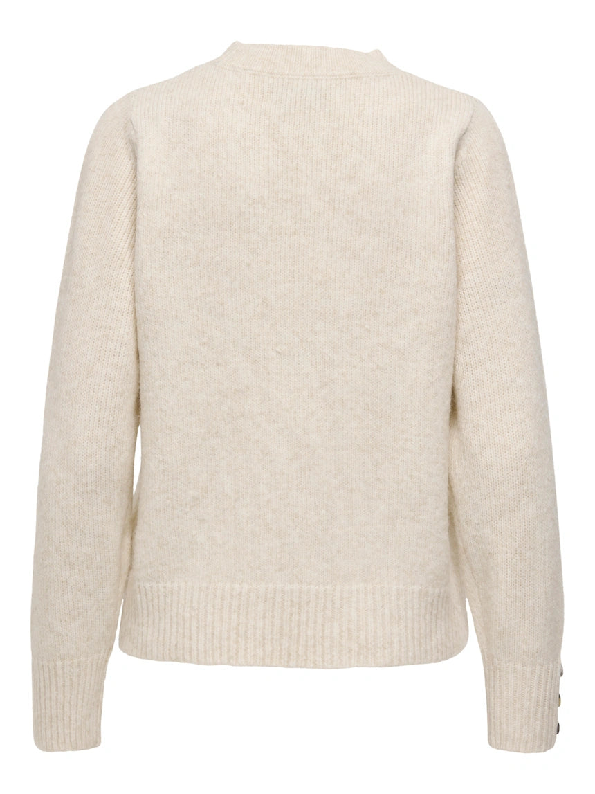 ONLY - Pulover bezhe dhe e zeze me detaje