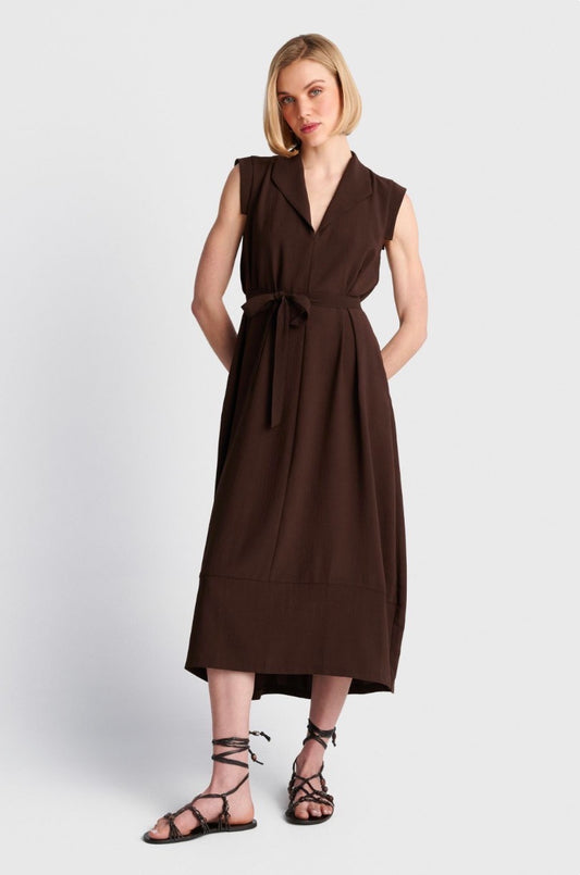 ALE - Fustan kaf me lidhje ne bel