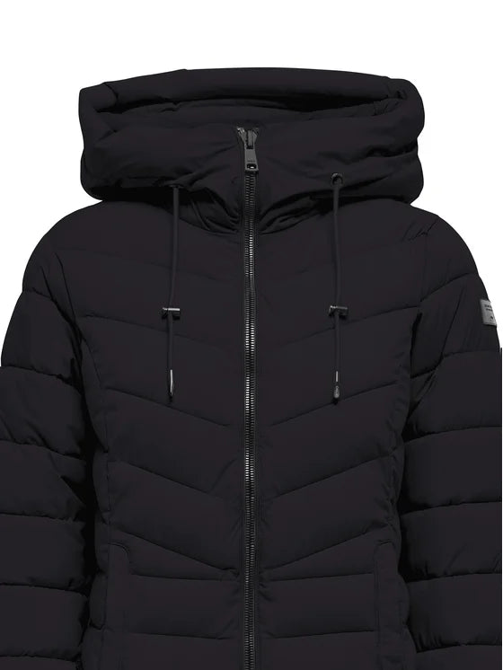 ONLY - Xhup i gjate bezhe dhe i zi me kapuc