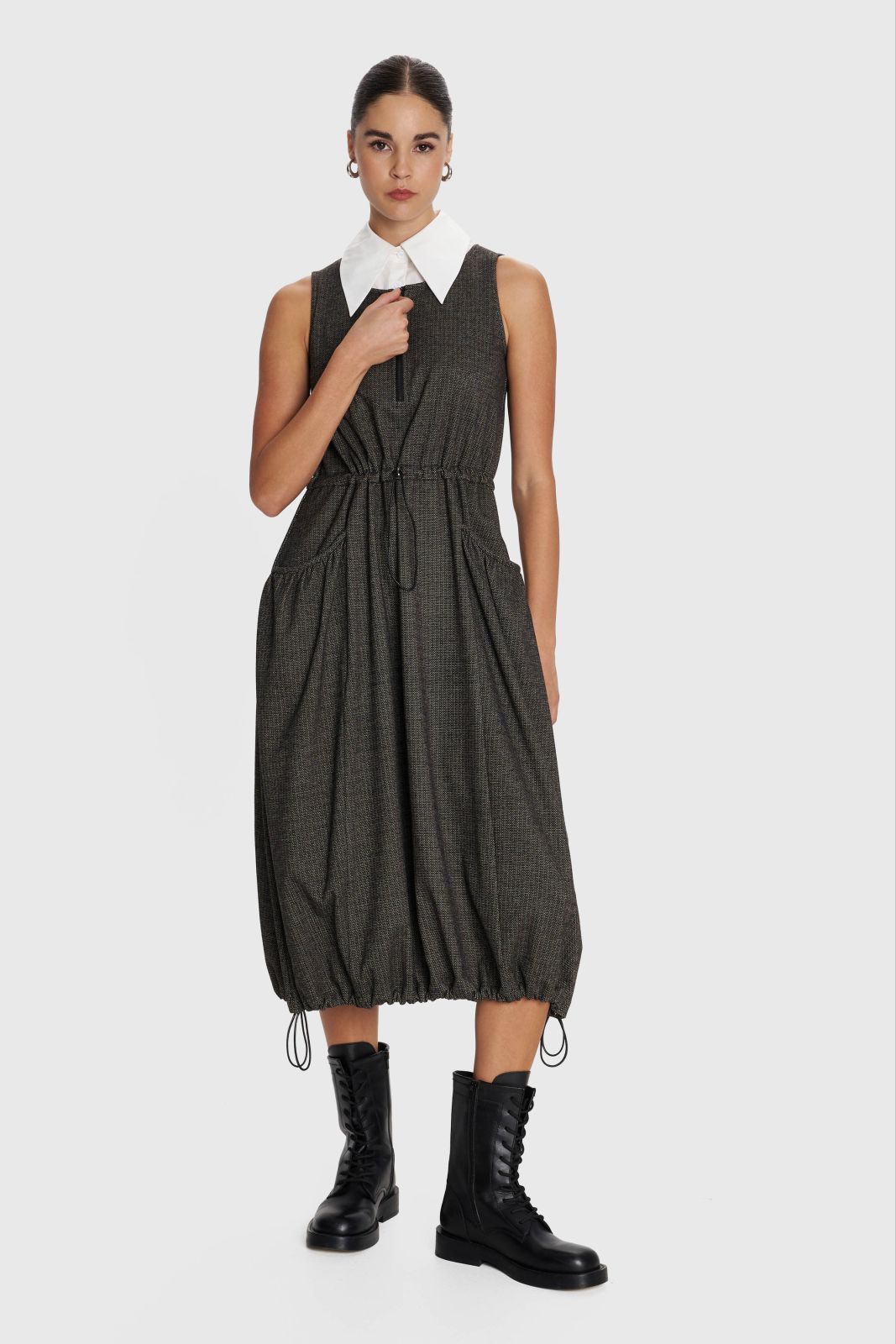 ALE - Fustan gri trecereksh me jake