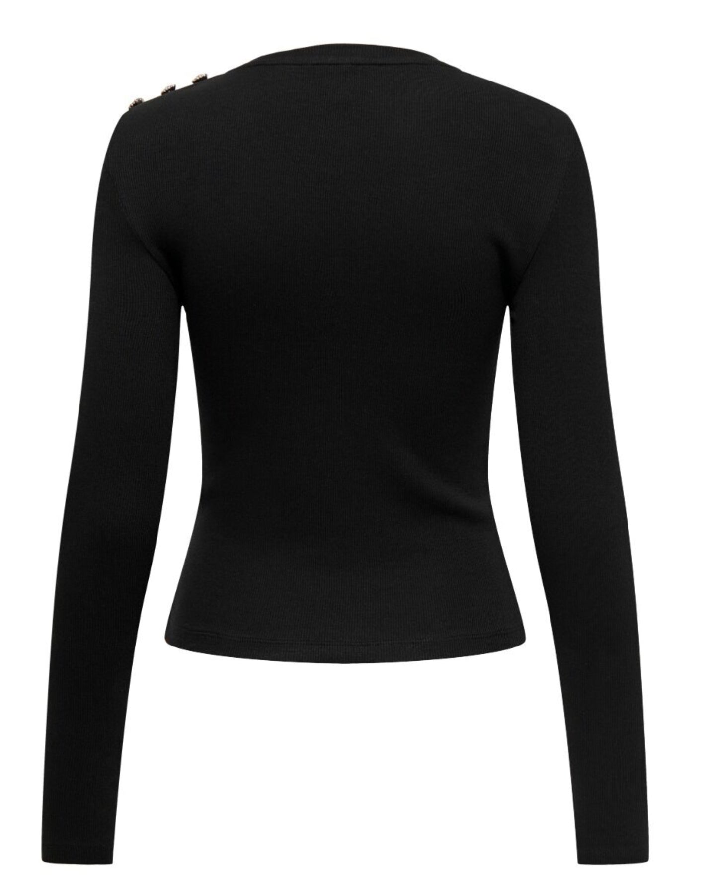 ONLY - Bluze pambuku e bardhe dhe e zeze me gure dekorues ne sup