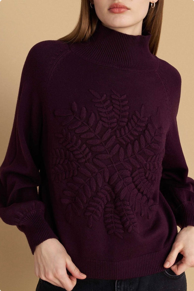 attrattivo - Pulover lejla dhe jeshile me dizajn