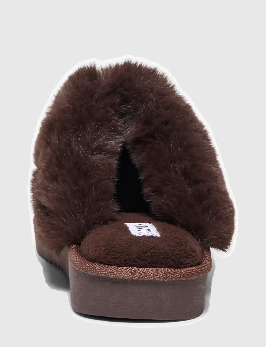 ONLY  - Kepuce kafe stil uggs te hapura me pellush