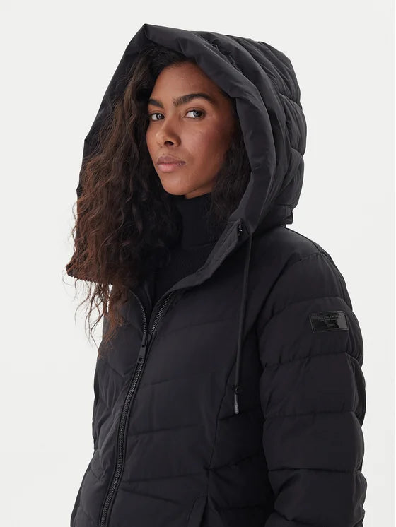 ONLY - Xhup i gjate bezhe dhe i zi me kapuc