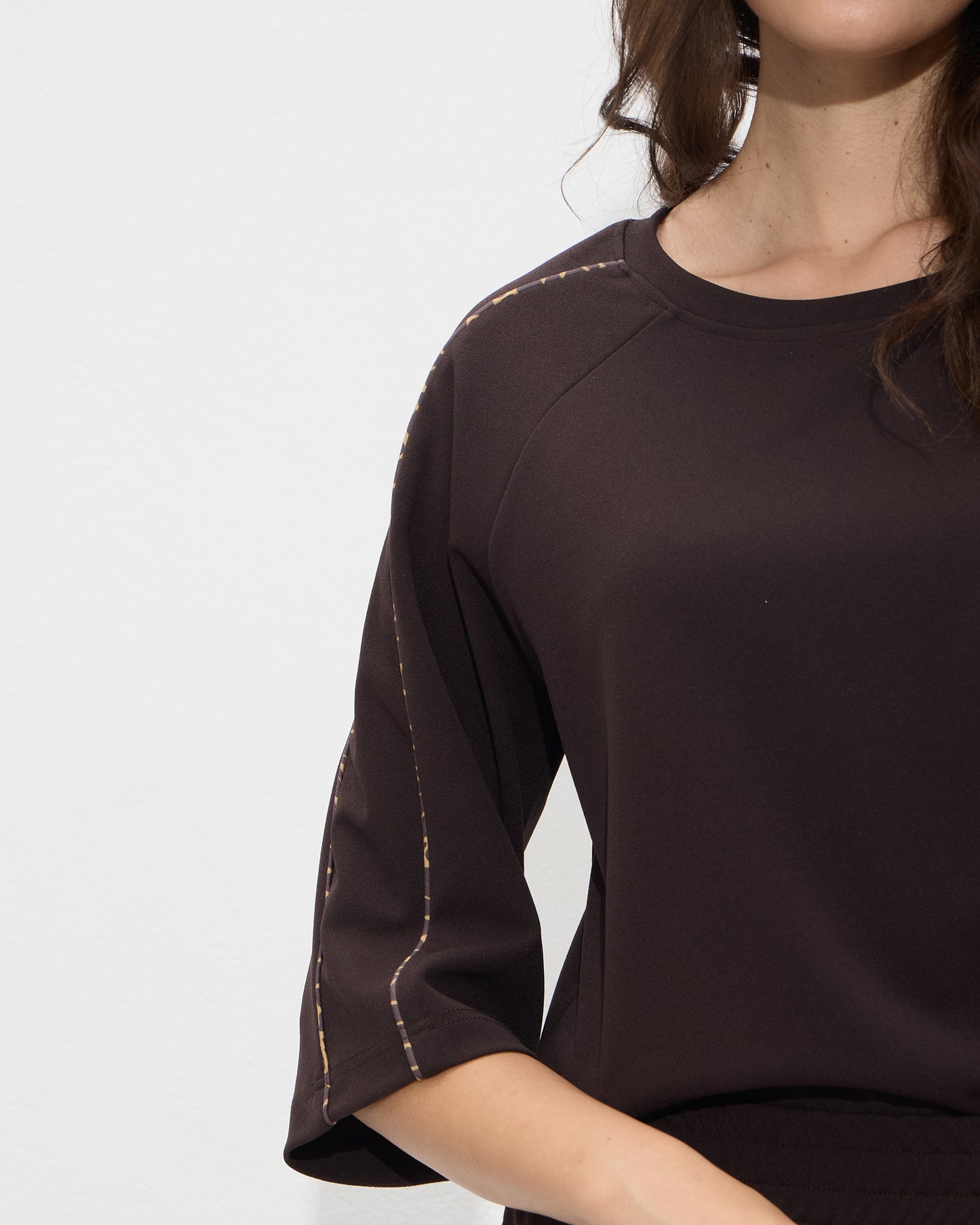 Passager - Bluze kafe dhe e zeze me detaje