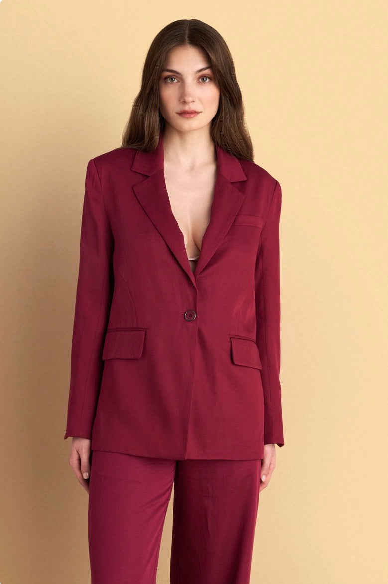 attrattivo - Kostum xhakete dhe pantallona ne ngjyren e kuqe