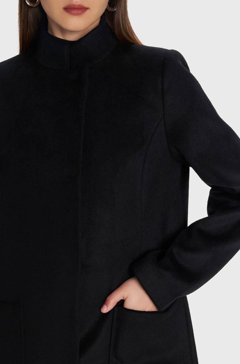 ALE - Pallto e shkurter jeshile dhe e zeze me xhepa perpara