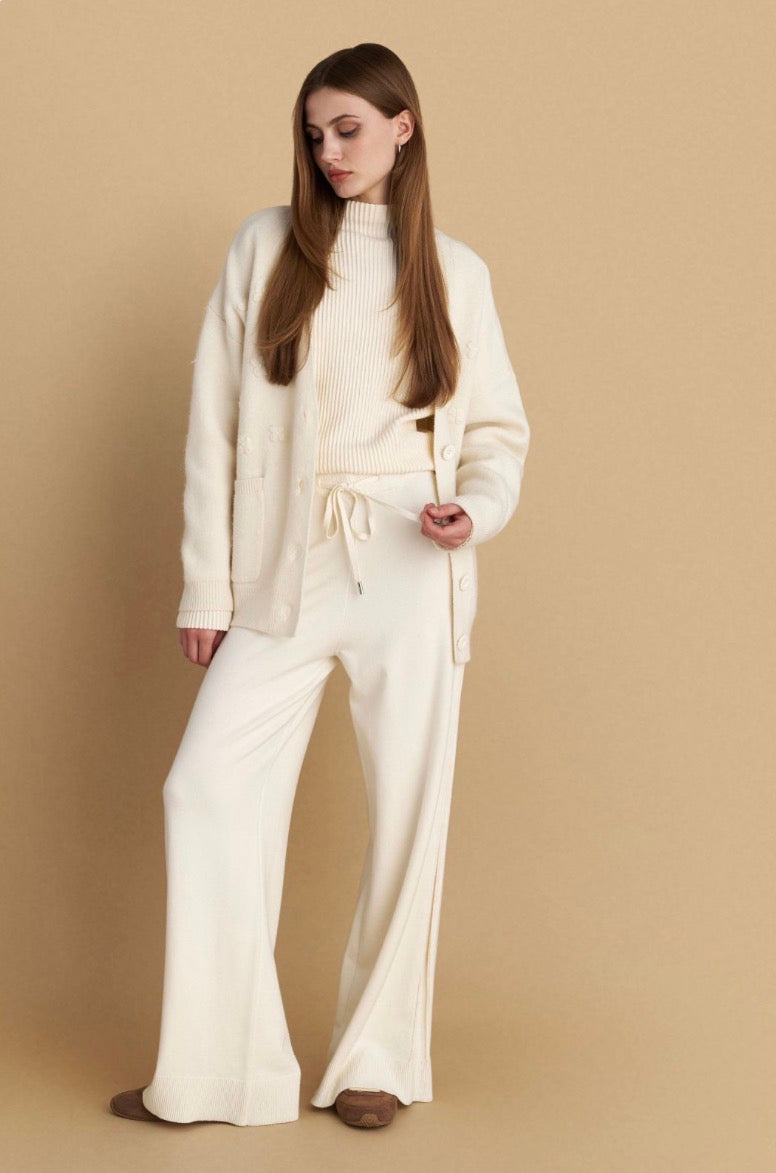 attrattivo - Pantallona deve bezhe dhe kafe me lidhje ne bel